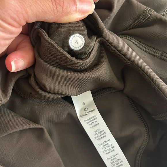 Lululemon All The Right Places Crop II *23" Dark Olive High Rise Leggings - Picture 9 of 10